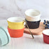 homEdge Porcelain Ramekins Set, 240 ml / 8 Fl Ounces Ice Cream Bowl, Set of 6 Yellow