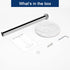 NearMoon Standing Paper Towel Holder for Kitchen, Marble Base with Chrome Finish, Standard or Jumbo Roll Holder
