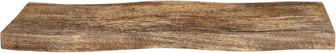Bloomingville Large Grooved Mango Wood Slicer, Brown Cheese and Cutting Board