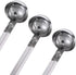 meekoo 3 Pieces Stainless Steel Ladle, Soup Handle Ladle with Pouring Rim for Kitchen Cooking (1 oz)