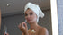 Set Set 2) BAGNO MILANO Turkish Cotton Bath Towels, Hand Towels - Soft Plush Jacquard Collection Luxury Towels (Cream