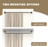 Curtain Rods for Windows, 48 to 84 inch, 5/8" Diameter Black Ceiling Mount Warp Around Rod
