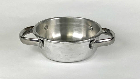 4.7" Authentic Shakshuka Pan - 12cm Double Handle Aluminum Mini Saut Frying Pan & Serving Dish (12 cm = 4.7 inch) by Tredoni
