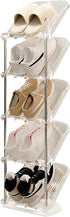 YYW Narrow Shoe Rack Vertical Shoes Rack for Entryway Corner Shoe Storage