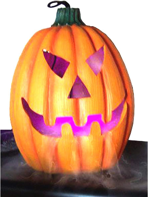 Halloween Party Mist Maker, Ultrasonic Water Fountain Fogger with 9 LED Lights for Rockery Fish Tank Decor