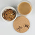 Tebery 20 Pack Round 3.9" Absorbent Cork Coasters for Drinks, Office, Home, 1/5" Thick