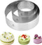 Hilstita 3Pcs Cake Molds for Baking, Stainless Steel Mousse Cake Rings, Round Bakeware Tools