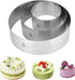 Hilstita 3Pcs Cake Molds for Baking, Stainless Steel Mousse Cake Rings, Round Bakeware Tools