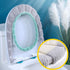 4 Pcs Soft Toilet Seat Cover Pad, Warmer Stretchable Thicker Washable Cloth, Double Color