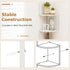 5-Tier (1, Tangkula Corner Shelf Wall Mount, Farmhouse Floating Corner Bookshelf, Industrial Modern Display Shelf