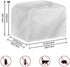 Rooster Toaster Cover 2 Slice, Washable Dust Cover for Kitchen, Daisy Anti-Sputtering Bread Maker Cover, Multicolor