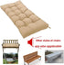 FLYSWUP 47.2x19.6) Indoor/Outdoor Bench Cushion, Garden Loveseat Cushion, Swing Seat Cushion,Thicken Patio Bench Soft