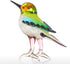 Too-arts Tiny Bird Glass Sculpture Ornament, Multicolor, Hand Blown Statue