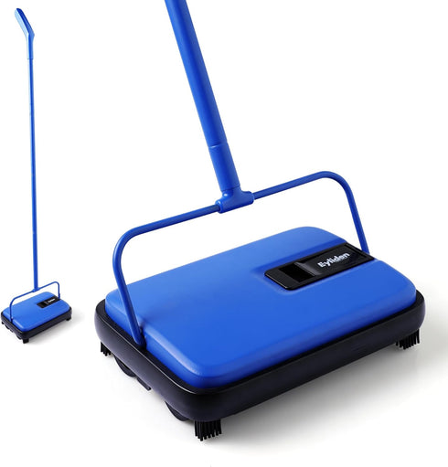 Eyliden Mini Carpet Sweeper: Lightweight Hand Push, Non-Electric, Easy Manual Sweeping for Carpet