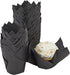 Juvale 100-Piece Bulk Black Tulip Cupcake Liners - 2 x 3.5 Inches Medium Baking Wrappers for Parties & Events