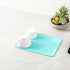 Restaurantware Small Countertop Drying Mat, 11.8 x 7.9 Inch, Food-Grade Dish Drainboard with Ribbed Design