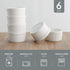 Porcelain Ramekins 4 oz Oven Safe, Small Souffle Dishes for Baking, Set of 6 Ceramic White Mini Bowls