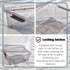 Tribello 12.5 Quart Storage Bins with Lids, Plastic Containers with Latching Lids for Organizing, Set of 2, Made in EU