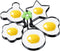 Stainless Steel Egg Molds, 5 Pack 3.5 Inch Silver Ring Molds for Cooking Eggs, Flapjacks, and Bread