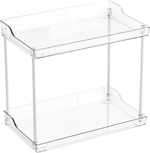 Yieach 2 Counter Tier Bathroom Organizer,Tiered Bathroom Organizer for Makeup,Perfume,Beauty Products,Skincare