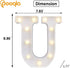 Pooqla LED Marquee Letter Lights Sign - Light Up Alphabet Letter for Home Party Decoration U