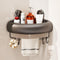 CICUFY Shower Caddy Suction Cup, 1 Pack No Drilling Corner Shower Shelves,