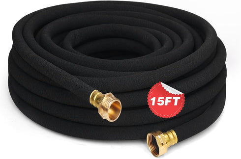 MHMHM Heavy Duty Soaker Hose 15FT 1/2 Inch Rubber Garden Drip Irrigation Hose
