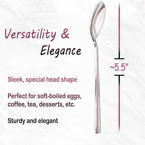 NobleEgg Vintage Style Porcelain Egg Cups for Soft Boiled Eggs with Stainless Steel Spoons