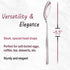 NobleEgg Vintage Style Porcelain Egg Cups for Soft Boiled Eggs with Stainless Steel Spoons