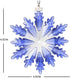 XIANGBAN Dream Elf Christmas Tree Pendant - Crystal Snowflake Christmas Ornaments, Annual Collectible (Blue)