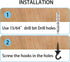 OBSTKUCHEN 6 Pack, Heavy Duty Ceiling & Wall Mount Hangers, Swag Style Drill-in Hooks for Hanging Plants, Chandeliers