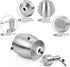 Stainless Steel Liquid Soap Dispenser with Pump - 390 ml/13 oz Brushed Nickel Bottle for Kitchen and Bathroom