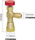 R410A Refrigerant Charging Valve 1/4'' - 5/16'' Copper Flow Control Valves for Charging Hose Can Opener