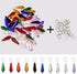 50pcs 38mm H&D HYALINE & DORA Suncatcher Crystal Icicle Pendant Sun Catchers Chandelier Prisms Drops Lamp Candle