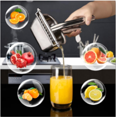 304 Large Lemon Squeezer, Stainless Steel Citrus Juicer, Heavy duty Manual Juicer For Citrus, Orange, lemon and Other