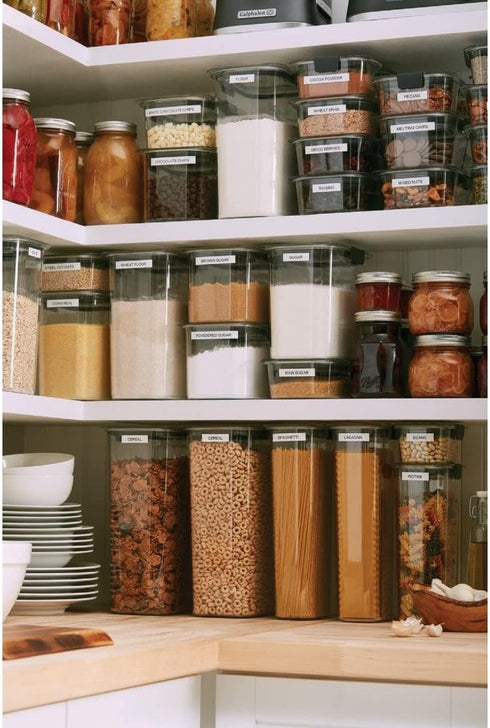 16-Cup Rubbermaid Brilliance Airtight Food Storage Container with Lid Clear/Grey - optimal for pantry organization