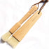 Pastry Brushes with Natural Wood and Bristles, Baking Brushes, Cooking Brushes, Round and Flat, 2 Pack