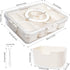 Divided Serving Tray with Lid and Handle, Snackle Box Charcuterie Container, Clear Organizer for Fruits, Nuts, Candy