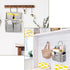 LYroo 2 Pack Wall Hanging Bag Organizer, Basket with Pockets for Bathroom, Bedroom, Kitchen Essentials
