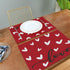 Valentine's Day Love Heart Red Buffalo Check Placemats Set of 4, Heat-Resistant Table Mats for Kitchen Dining