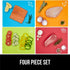 Gorilla Grip 100% BPA-Free Flexible Cutting Board Set of 4, Durable Plastic Mats, Dishwasher Safe, Multi Color
