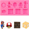 9-Cavity Silicone Cartoon Fondant Mold for Cake Decorating, Candy Making, and Resin Crafts - Chocolate and Gum Paste