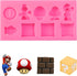 9-Cavity Silicone Cartoon Fondant Mold for Cake Decorating, Candy Making, and Resin Crafts - Chocolate and Gum Paste