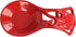 Sturdy Cast Iron Spoon Rest Holder for Stove Top, Unbreakable Kitchen Countertop Ladle Holder, Pumpkin Red