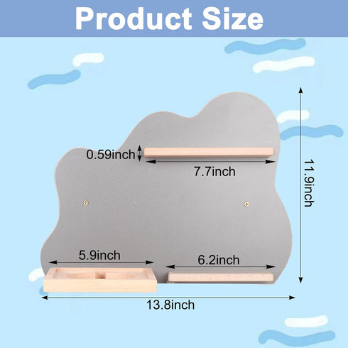 Danemort Magnetic Shelf for Tonie Box,Tonies Figures Wall Mounted Floating Shelves Compatible with Toniebox Audio