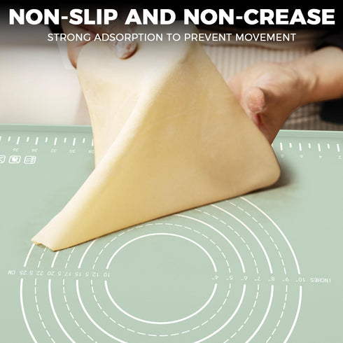 Silicone Baking Mat 24" x 16", Extra Thick Non-stick Food Grade Silicone Pastry Mat for Pastry, Bread, Cookies