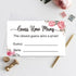 KONKAVA 3.5" 2") 50 Guess How Many Game Cards, Baby Shower Bridal Shower Game Cards (Pink Rose x Pieces