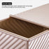 Pullman Loaf Pan with Lid, Non-Stick Bakeware, Golden Corrugated Carbon Steel Bread Toast Box Mold for Baking Bread