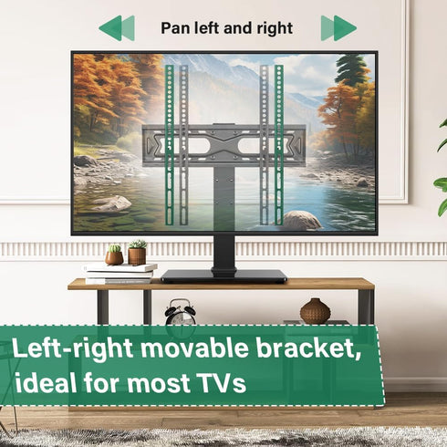 FURWOO 27 65 inch 4 400x400mm Universal TV Stand for to LCD LED TVs Level Height Adjustable TV Stand Base with Tempered