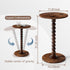 Drink Table, Drink Tables for Small Spaces, Modern Accent Nightstand with Solid Wood Leg for Living Room, Bedroom